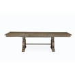 Bowery Hill Wood Traditional Rectangular Dining Table in Gray Finish