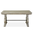 Bowery Hill Wood European Traditional Writing Desk in Gray Finish