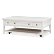 Bowery Hill Transitional Rectangular Cocktail Table w/Casters