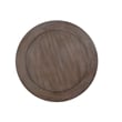 Bowery Hill Wood Transitional Round Accent End Table in Gray Finish