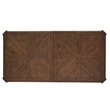 Bowery Hill Transitional Brown Extendable Trestle Dining Table