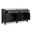 Bowery Hill Contemporary Ravenwood Black Finish Wood Sideboard
