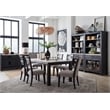 Bowery Hill Contemporary Ravenwood Black Finish Wood Sideboard