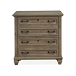 Bowery Hill Traditional Dovetail Wood Lateral File Cabinet in Gray
