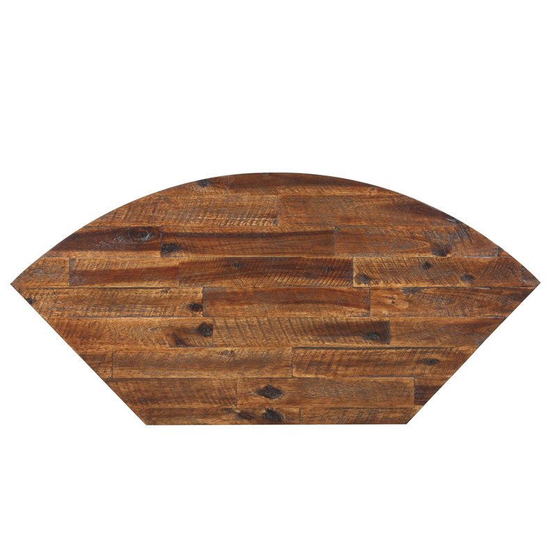 Bowery Hill Acacia Wood Corner Media Stand for TVs up to 41