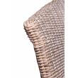 Bowery Hill Coastal Rattan/Wood King Headboard in Gray Finish