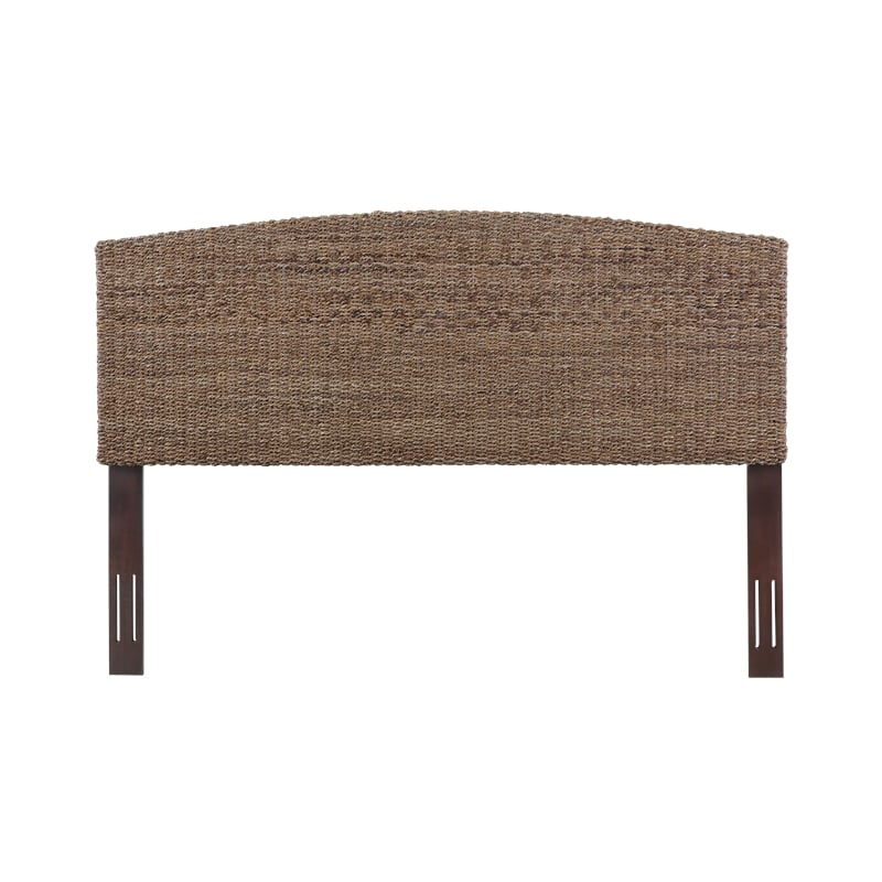 Bowery Hill Contemporary King Banana Leaf Panel Headboard in Natural