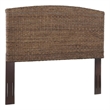 Bowery Hill Contemporary Queen Banana Leaf Panel Headboard in Natural