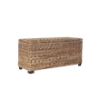Bowery Hill Contemporary Woven Banana Leaf Storage Trunk in Natural