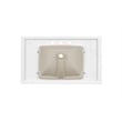 Bowery Hill Contemporary 37'' Engineered Stone Top  Bathroom Vanity in White