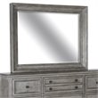 Bowery Hill Contemporary Wood Landscape Mirror in Dovetail Gray
