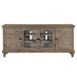 Bowery Hill Traditional Rustic Dovetail Gray Entertainment Console