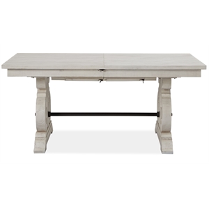 Bowery Hill Traditional Solid Pine Wood Rectangular Dining Table