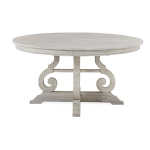 Bowery Hill Traditional Solid Pine Wood 48&quot Round Dining Table