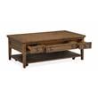 Bowery Hill Transitional Rectangular Cocktail Table with Casters