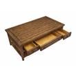 Bowery Hill Transitional Rectangular Cocktail Table with Casters