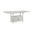 Bowery Hill Transitional Counter Dining Table in Chalk White
