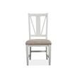 Bowery Hill Transitional Dining Side Chairs with Upholstered Seat (Set of 2)