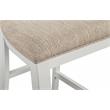 Bowery Hill Transitional Counter Chairs with Upholstered Seat (Set of 2)