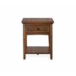 Bowery Hill Traditional Rectangular End Table in Toasted Nutmeg