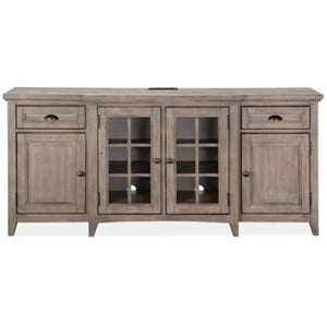 Bowery Hill Contemporary 70&quot Entertainment Console in Dovetail Gray