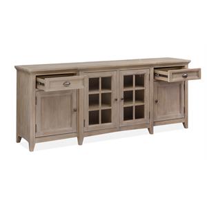 Bowery Hill Contemporary 80&quot Entertainment Console in Dovetail Gray