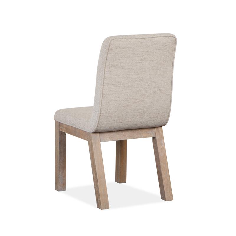 Bowery Hill Contemporary Wood Upholstered Host Dining Side Chair (Set of 2)