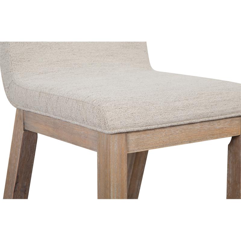 Bowery Hill Contemporary Wood Upholstered Host Dining Side Chair (Set of 2)