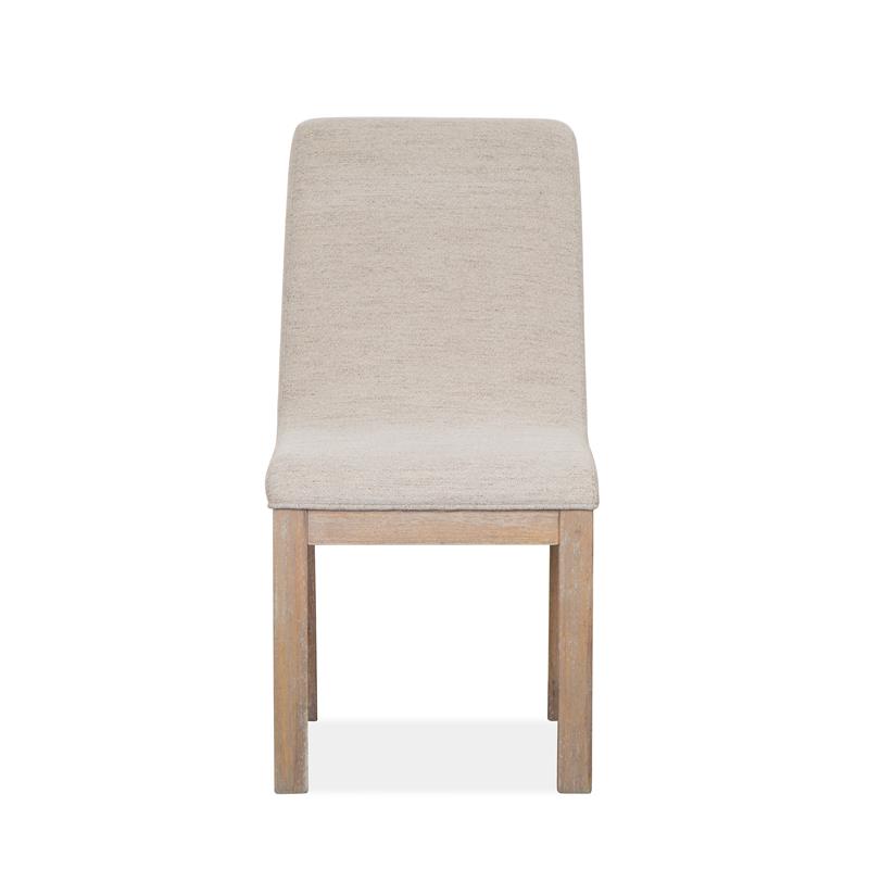 Bowery Hill Contemporary Wood Upholstered Host Dining Side Chair (Set of 2)