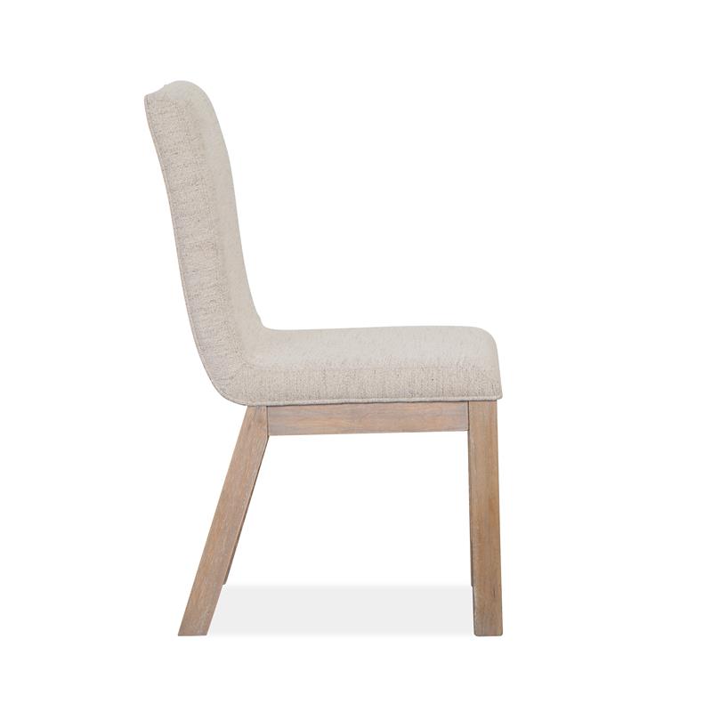 Bowery Hill Contemporary Wood Upholstered Host Dining Side Chair (Set of 2)