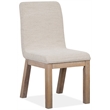 Bowery Hill Contemporary Wood Upholstered Host Dining Side Chair (Set of 2)