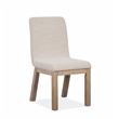 Bowery Hill Contemporary Wood Upholstered Host Dining Side Chair (Set of 2)