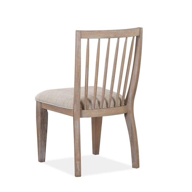 Bowery Hill Contemporary Dining Side Chair with Upholstered Seat (Set of 2)