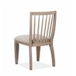 Bowery Hill Contemporary Dining Side Chair with Upholstered Seat (Set of 2)