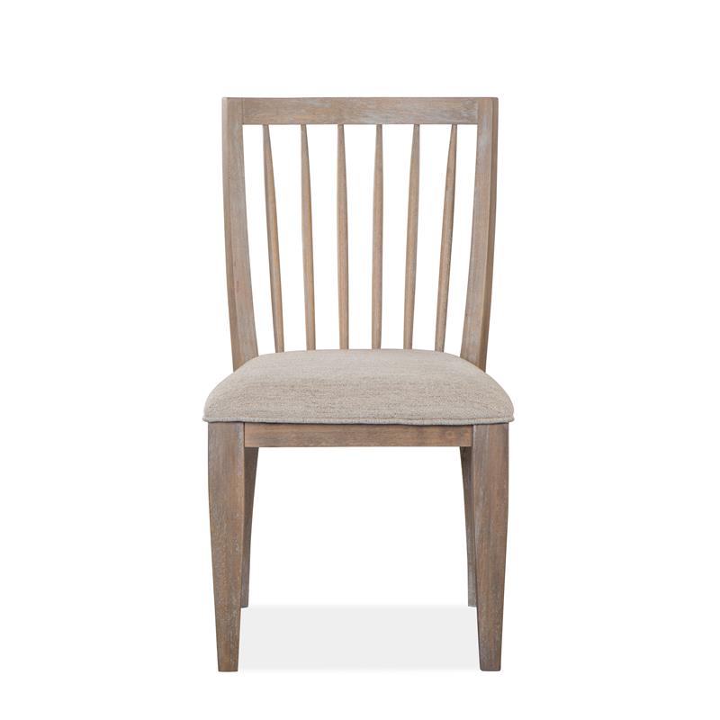 Bowery Hill Contemporary Dining Side Chair with Upholstered Seat (Set of 2)