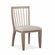 Bowery Hill Contemporary Dining Side Chair with Upholstered Seat (Set of 2)