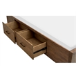 Bowery Hill Traditional Belgian Wheat And Coffee Bean Queen Panel Storage Bed