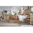 Bowery Hill Transitional Oak Veneer and Hardwood Solids Brown Queen Panel Bed
