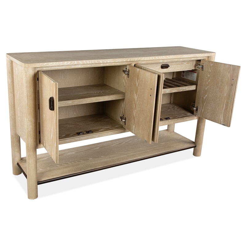 Bowery Hill Transitional Oak Veneer and Hardwood Solids Brown Buffet