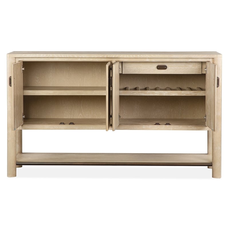 Bowery Hill Transitional Oak Veneer and Hardwood Solids Brown Buffet