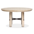 Bowery Hill Transitional Brown Extendable Round Dining Table