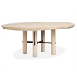 Bowery Hill Transitional Brown Extendable Round Dining Table