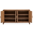 Bowery Hill Transitional Oak Veneer and Hardwood Solids Belgian Wheat Buffet