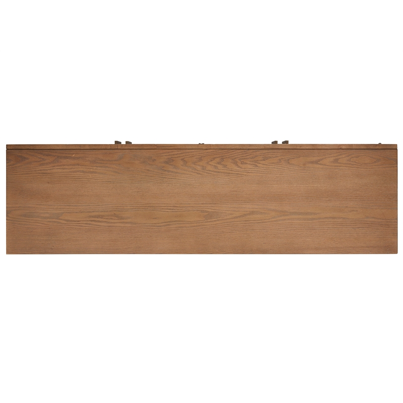 Bowery Hill Transitional Oak Veneer and Hardwood Solids Belgian Wheat Buffet