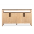 Bowery Hill Transitional Oak Veneer and Hardwood Solids Butternut Sideboard