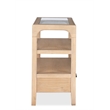 Bowery Hill Transitional Oak Veneer and Hardwood Solids Butternut Sideboard