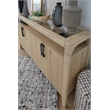 Bowery Hill Transitional Oak Veneer and Hardwood Solids Butternut Sideboard