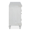 Bowery Hill Traditional Pine Veneer and Pine Solids Alabaster Console