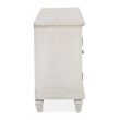Bowery Hill Traditional Pine Veneer and Pine Solids Alabaster Large Console