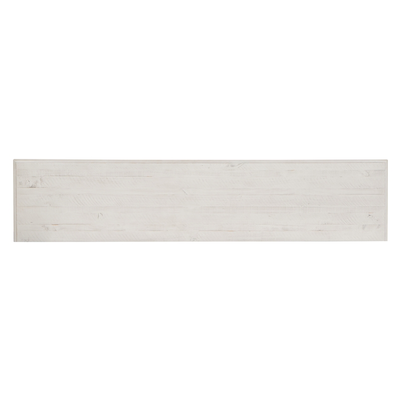 Bowery Hill Traditional Pine Veneer and Pine Solids Alabaster Large Console